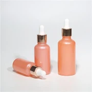 Pembe Cam Damlalık Şişeleri